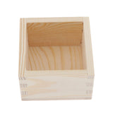 Max Wooden Square Storage Box Case for Jewelry Flower Craft Gift Burlywood 2