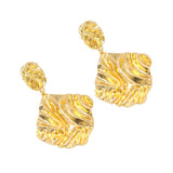 Max Chic Fashion Women Golden Geometric Dangle Earrings Ear Studs Statement