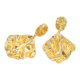 Max Chic Fashion Women Golden Geometric Dangle Earrings Ear Studs Statement