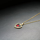 Max Heart Shaped Medical Alert ID EMT Necklace Pendant Men 50cm Decorative Chain