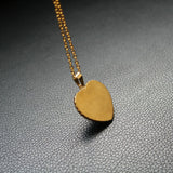 Max Heart Shaped Medical Alert ID EMT Necklace Pendant Men 50cm Decorative Chain