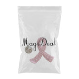 Max Pink Enamel Breast Cancer Awareness Charity Ribbon Brooches Pins