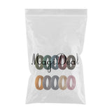 Max 10-Pack Unisex Bark Texture Silicone Wedding Bands Rings 5.7mm Wide Size 9