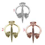 Max Viking Brooch Scarf Pin Corsage Charms Medieval Jewelry Clothes Badge Silver