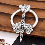 Max Viking Brooch Scarf Pin Corsage Charms Medieval Jewelry Clothes Badge Silver