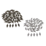 Max 50Pcs Alloy Rugby Connectors Charms for Jewelry Making Antique Bronze