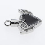 Max Diamante Stainless Steel Pet Urn Pendants Ash Holder Keepsake Heart Pendants