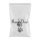 Max Bear Paw Shape Stainless Steel Pet Urn Pendants Ash Holder Keepsake Pendants