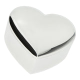 Maxbell Novelty Heart Gift Box Lovers Ring Box Earrings Trinket Jewelry Box Silver