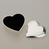 Maxbell Novelty Heart Gift Box Lovers Ring Box Earrings Trinket Jewelry Box Silver