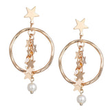 Max Maxb 1pair Ear Hook Earring Star Ear Stud Women Show Girl Christmas Mother's Day