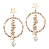 Max Maxb 1pair Ear Hook Earring Star Ear Stud Women Show Girl Christmas Mother's Day