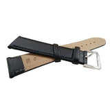 Max Soft Leather Watchband Women Men Quick Release Wrist Watch Strap Black 18mm