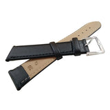 Max Soft Leather Watchband Women Men Quick Release Wrist Watch Strap Black 18mm