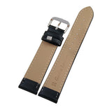 Max Soft Leather Watchband Women Men Quick Release Wrist Watch Strap Black 18mm
