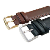 Max Soft Leather Watchband Women Men Quick Release Wrist Watch Strap Black 18mm