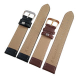 Max Soft Leather Watchband Women Men Quick Release Wrist Watch Strap Black 18mm