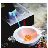 Max 250/500/750G Quartz Silica Melting Crucible for Gold & Silver Platinum 8.6cm