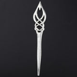 Max Fashion Women Celtic Knot Hair Pin Fork Celtic knot silver