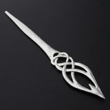 Max Fashion Women Celtic Knot Hair Pin Fork Celtic knot silver