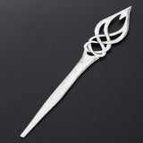 Max Fashion Women Celtic Knot Hair Pin Fork Celtic knot silver