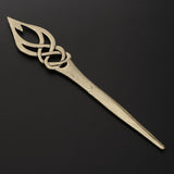 Max Fashion Women Celtic Knot Hair Pin Fork Celtic knot bronze