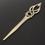 Max Fashion Women Celtic Knot Hair Pin Fork Celtic knot bronze