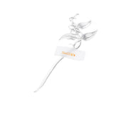 Max Fashion Women Celtic Knot Hair Pin Fork Leaf silver