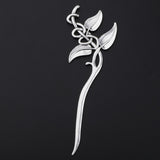 Max Fashion Women Celtic Knot Hair Pin Fork Leaf silver