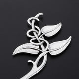 Max Fashion Women Celtic Knot Hair Pin Fork Leaf silver