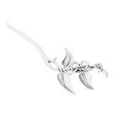 Max Fashion Women Celtic Knot Hair Pin Fork Leaf silver