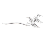 Max Fashion Women Celtic Knot Hair Pin Fork Leaf silver