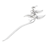 Max Fashion Women Celtic Knot Hair Pin Fork Leaf silver
