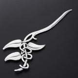Max Fashion Women Celtic Knot Hair Pin Fork Leaf silver