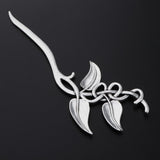 Max Fashion Women Celtic Knot Hair Pin Fork Leaf silver