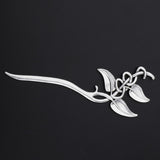 Max Fashion Women Celtic Knot Hair Pin Fork Leaf silver