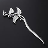 Max Fashion Women Celtic Knot Hair Pin Fork Leaf silver