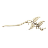 Max Fashion Women Celtic Knot Hair Pin Fork Leaf bronze