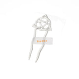 Max Fashion Women Celtic Knot Hair Pin Fork Celtic knot dark silver