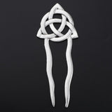Max Fashion Women Celtic Knot Hair Pin Fork Celtic knot dark silver