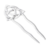 Max Fashion Women Celtic Knot Hair Pin Fork Celtic knot dark silver