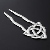 Max Fashion Women Celtic Knot Hair Pin Fork Celtic knot dark silver