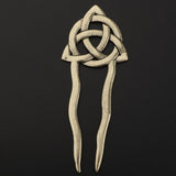 Max Fashion Women Celtic Knot Hair Pin Fork Celtic knot dark bronze