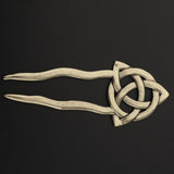 Max Fashion Women Celtic Knot Hair Pin Fork Celtic knot dark bronze