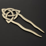Max Fashion Women Celtic Knot Hair Pin Fork Celtic knot dark bronze