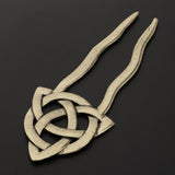 Max Fashion Women Celtic Knot Hair Pin Fork Celtic knot dark bronze
