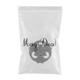 Max Norse Medieval Viking Brooch Shawl Coat Cloak Pin Vintage Jewelry  Silver
