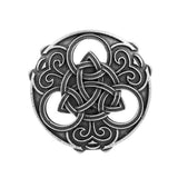 Max Norse Medieval Viking Brooch Shawl Coat Cloak Pin Vintage Jewelry  Silver