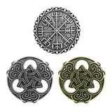 Max Norse Medieval Viking Brooch Shawl Coat Cloak Pin Vintage Jewelry  Silver