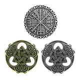 Max Norse Medieval Viking Brooch Shawl Coat Cloak Pin Vintage Jewelry  Silver